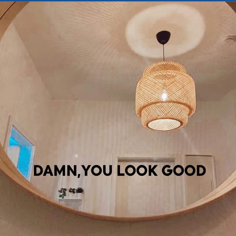 Home Goods Bathroom Mirrors - داينتي مرآة ملصق مائي ، الحمام