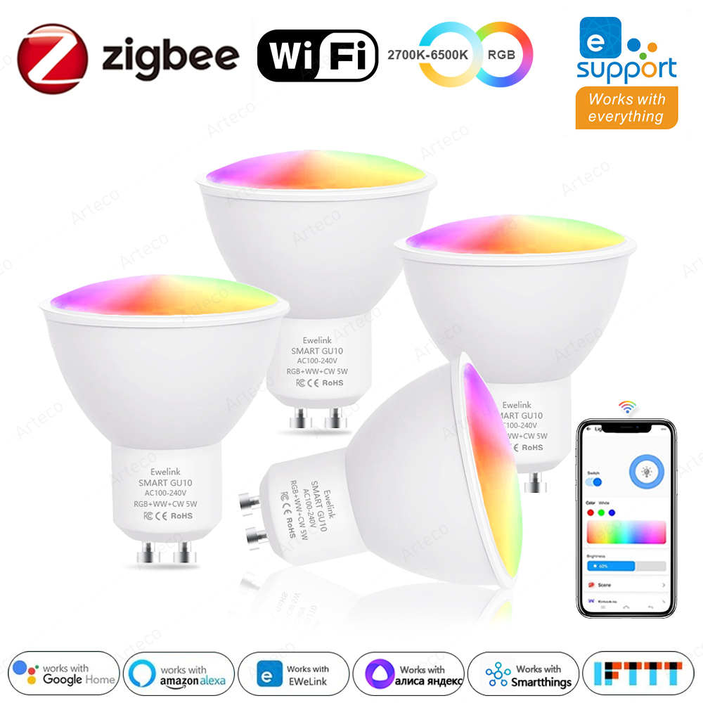 Philips Bulb Hue - Ewelink GU10 زيجبي LED لمبات واي