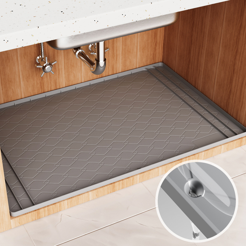 Home Essentials Bathroom Cabinet - أدوات أساسيات المطبخ من السيليكون تحت