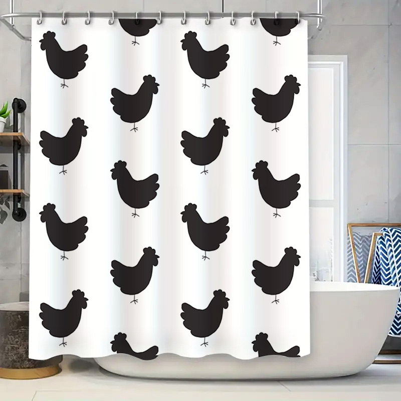 Home Bathroom Design Ideas - ستارة دش مقاومة للماء تتميز بتصميم