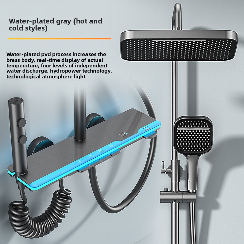 Home Bathroom Shower - مجموعة دش ذكية بشاشة رقمية للتحكم