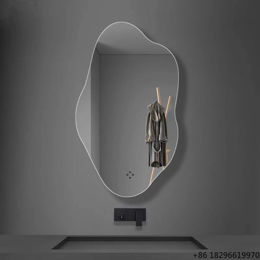 Home Goods Bathroom Mirrors - مرآة حائط غير منتظمة الشكل للحمام،
