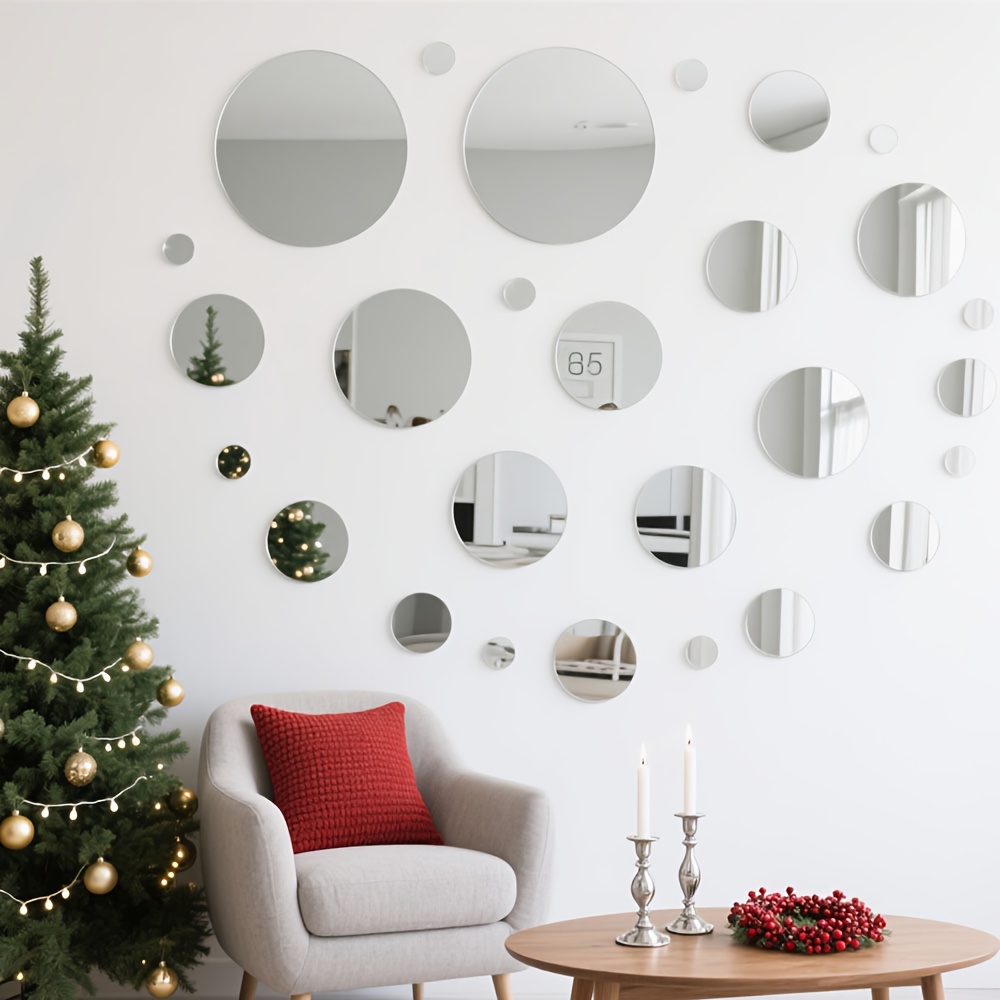 Home Goods Bathroom Mirrors - 20 سنتيمتر التعميم الاكريليك مرآة ملصقات
