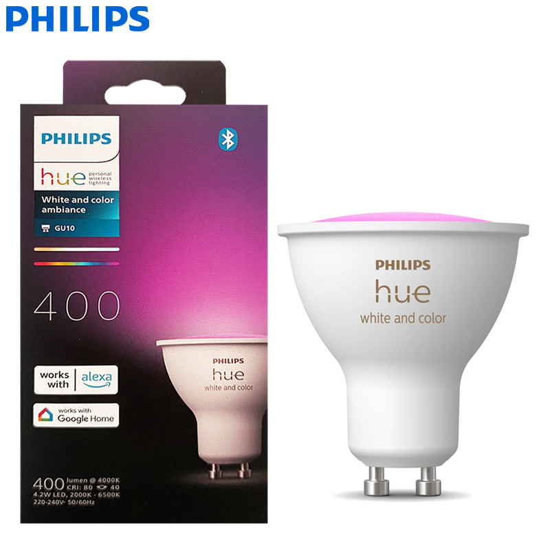 مصباح LED ذكي من فيليبس هيو GU - مراجعة Philips Bulb Hue وسعره