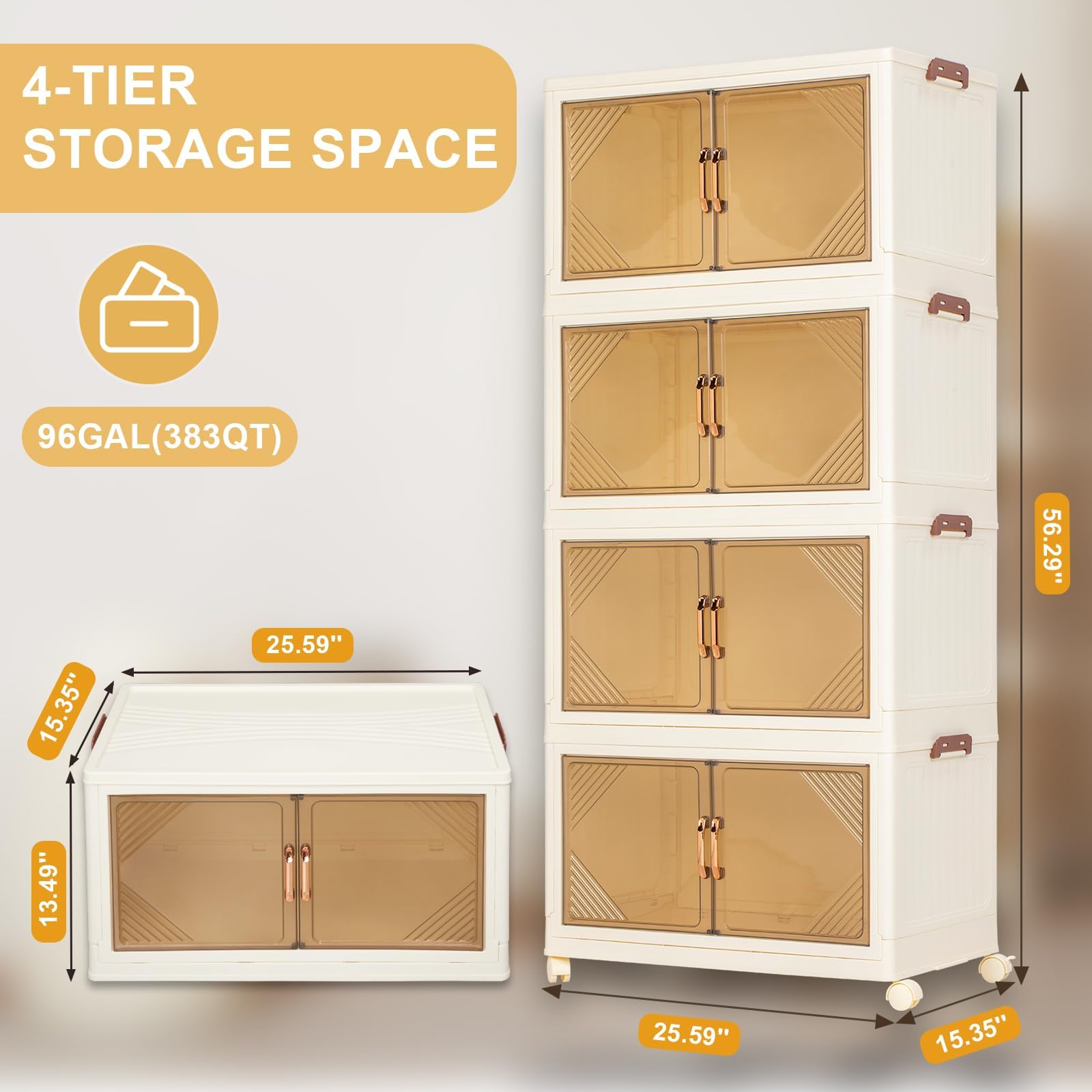 صناديق تخزين متحركة بـ 4 طبقات - مراجعة Home Essentials Bathroom Cabinet وسعره