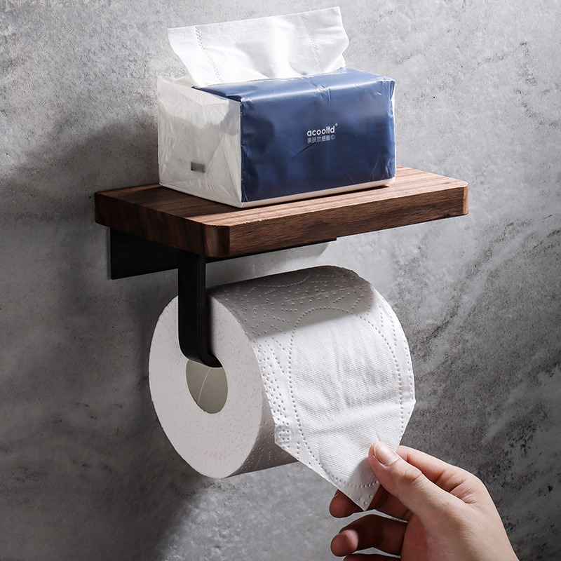 حامل مناديل من الخشب الصلب، مث - مراجعة Home Bathroom Paper Towel Dispenser وسعره