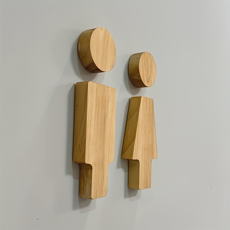 قطعتان من لافتة الحمام الخشبية - مراجعة Home Bathroom Sign وسعره