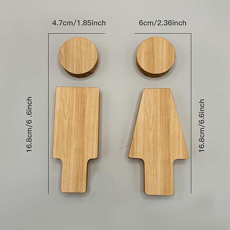 قطعتان من لافتة الحمام الخشبية - مراجعة Home Bathroom Sign وسعره