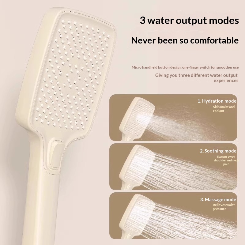 طقم دش كريمي سهل التركيب بدون  - مراجعة Home Bathroom Shower وسعره