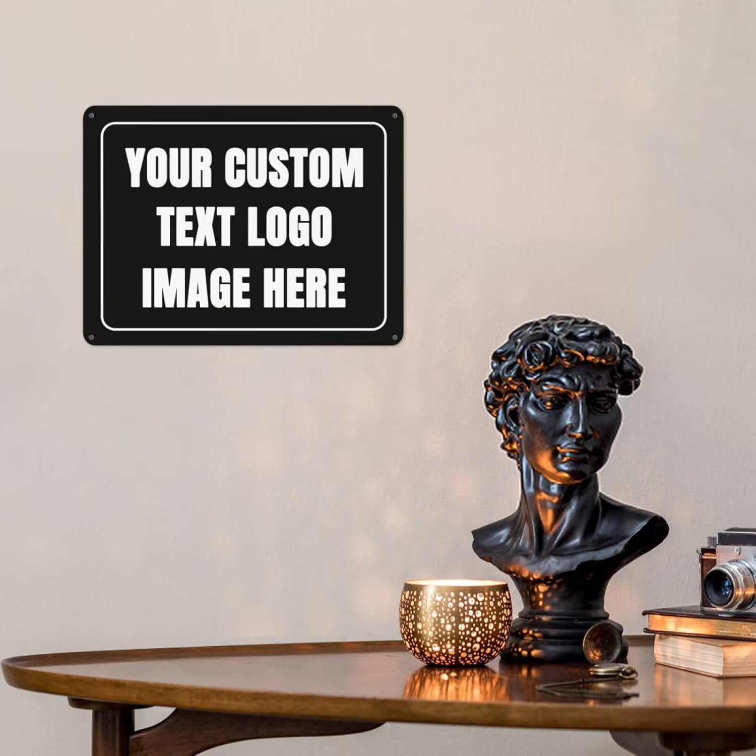 علامة مخصصة علامة معدنية شخصية - مراجعة Home Bathroom Sign وسعره