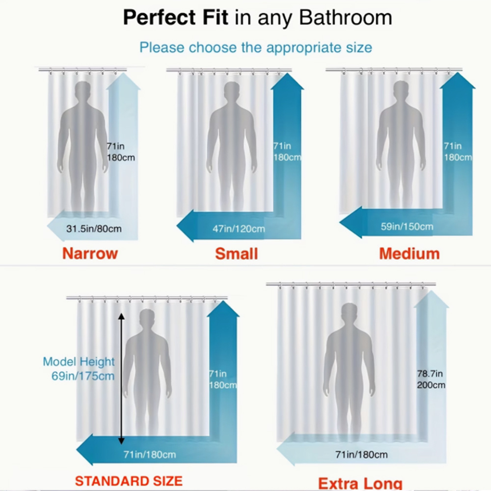 ستارة حمام مقاومة للماء بتصميم - مراجعة Home Bathroom Design Ideas وسعره