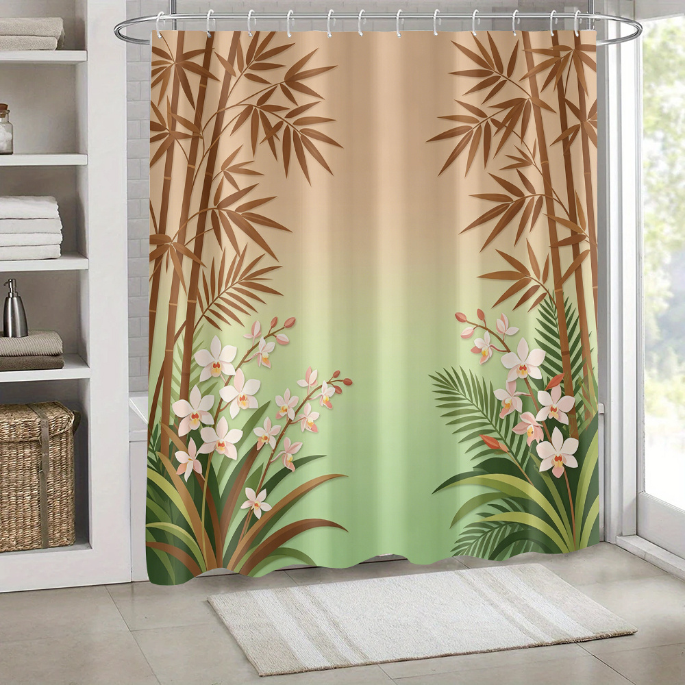 ستارة حمام مقاومة للماء بتصميم - مراجعة Home Bathroom Design Ideas وسعره