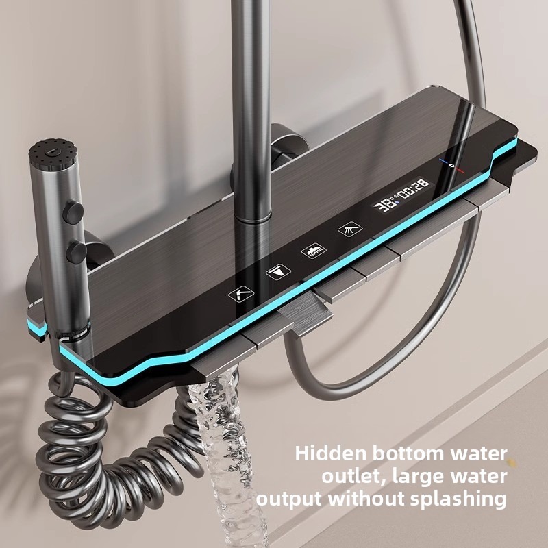 مجموعة رأس دش رقمي لتعزيز الضغ - مراجعة Home Bathroom Shower وسعره