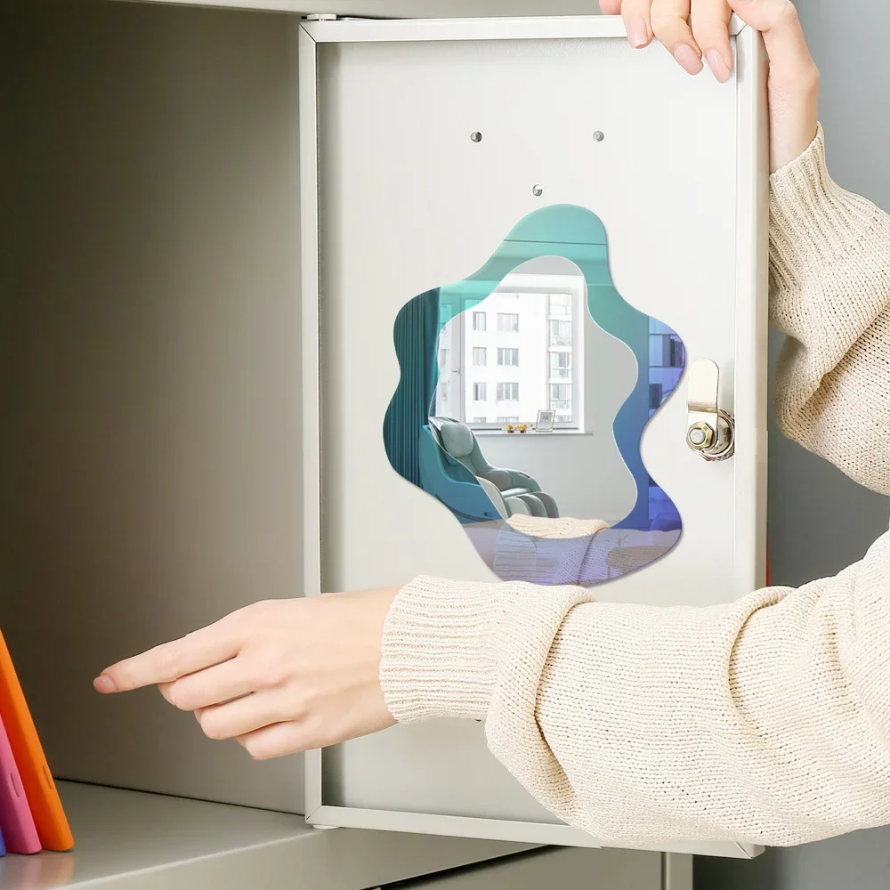 مرآة جديدة بنمط هندسي مغناطيسي - مراجعة Home Essentials Bathroom Cabinet وسعره