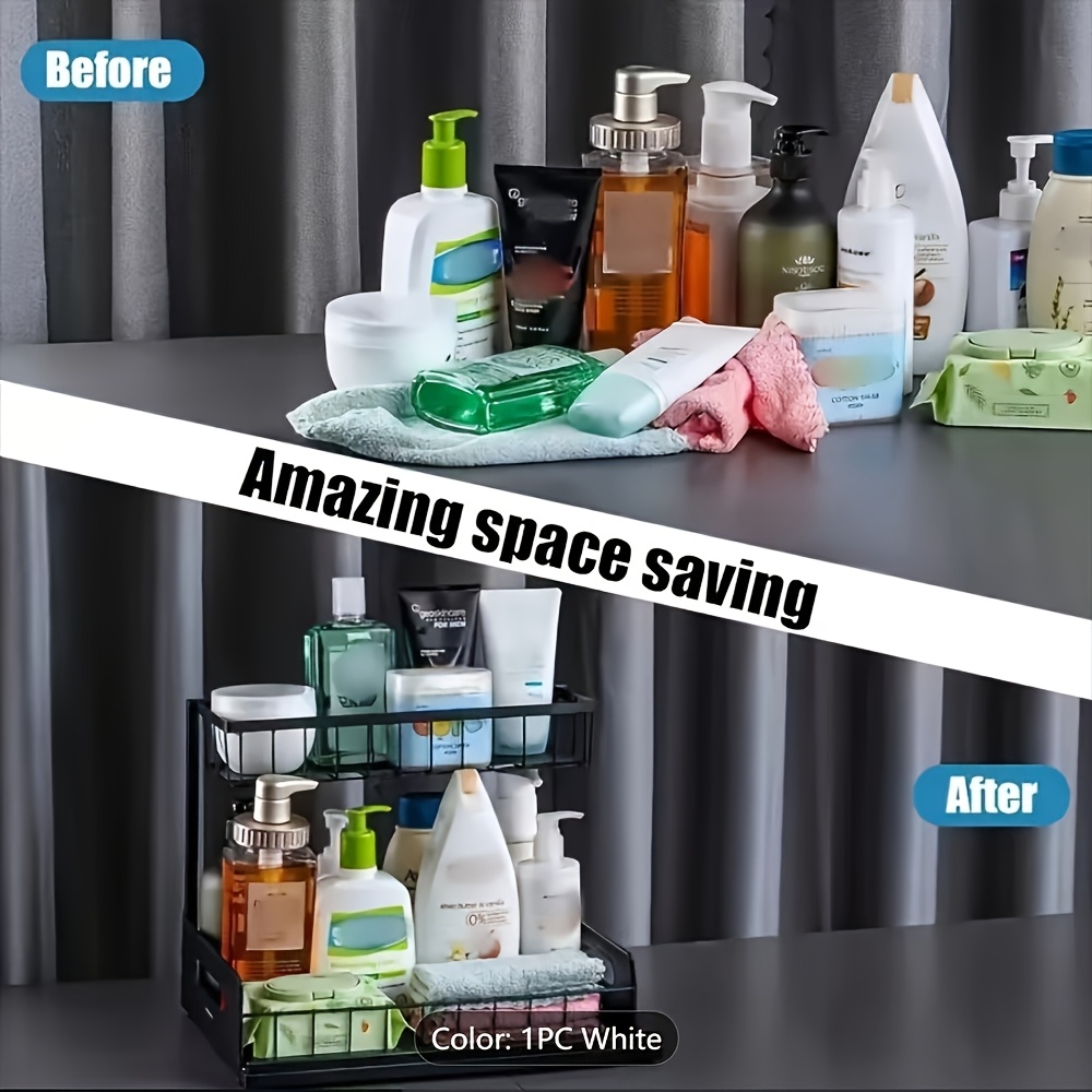 مجموعة أرفف تخزين المطبخ تحت ا - مراجعة Home Essentials Bathroom Cabinet وسعره
