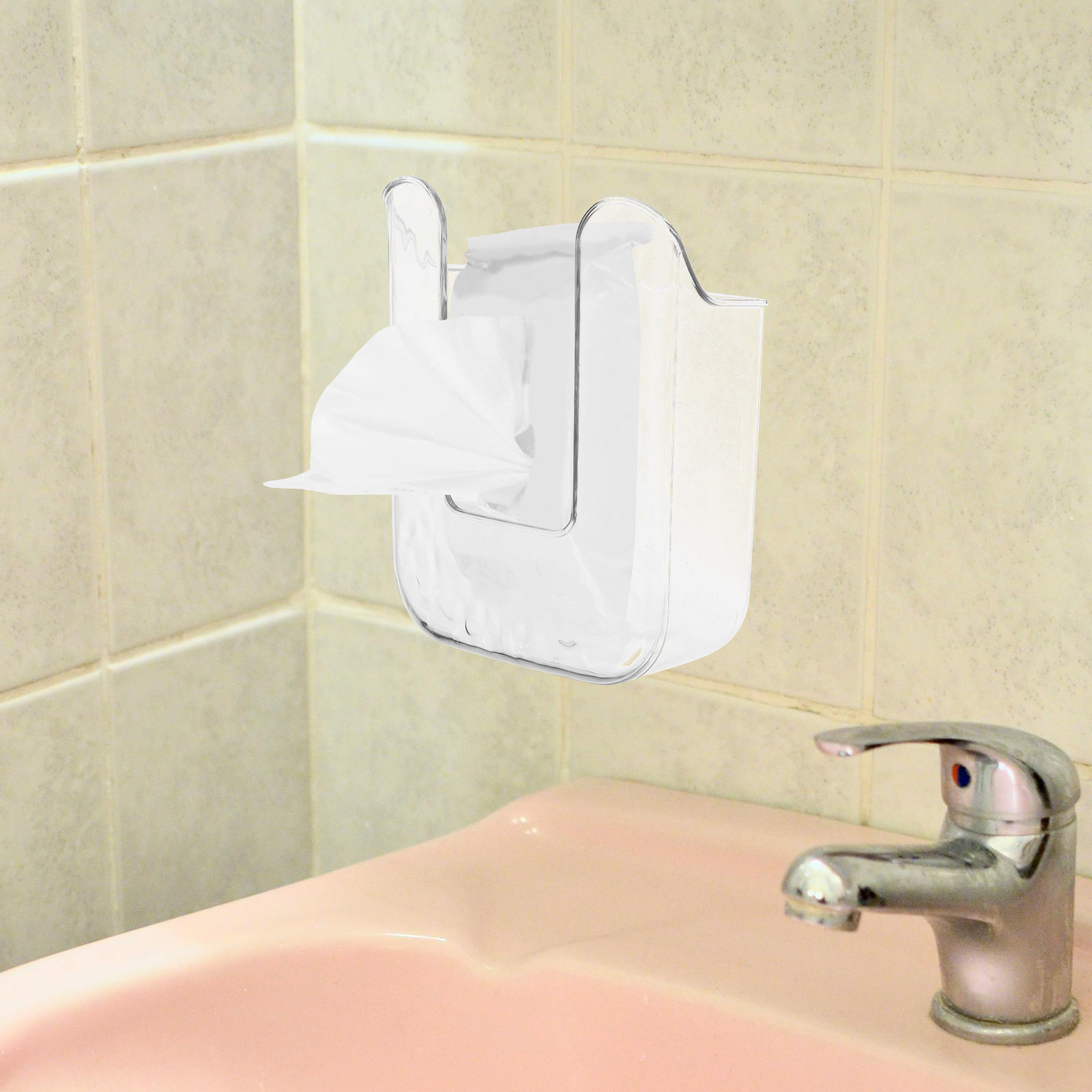 رف حائط للحمام مع حامل مناديل  - مراجعة Home Bathroom Paper Towel Dispenser وسعره
