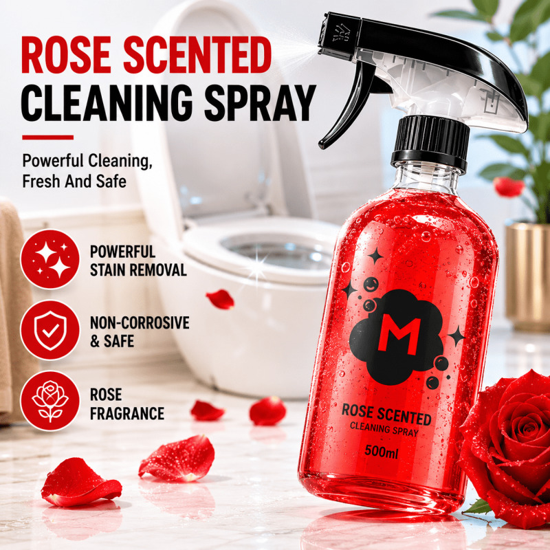 منظف مراحيض برائحة الورد، مزيل - مراجعة Home Bathroom Cleaning Solution وسعره