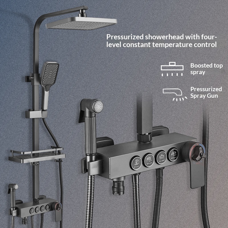 طقم دش من الفولاذ المقاوم للصد - مراجعة Home Bathroom Shower وسعره
