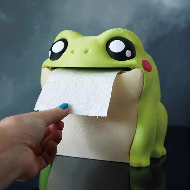 مضحك الضفدع الأنسجة صندوق المح - مراجعة Home Bathroom Paper Towel Dispenser وسعره