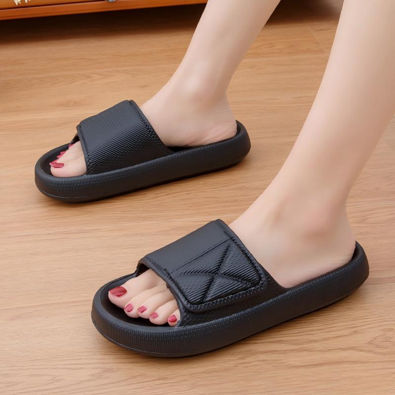 شباشب رجالية ذات نعل سميك سهلة - مراجعة Home Bathroom Wear وسعره