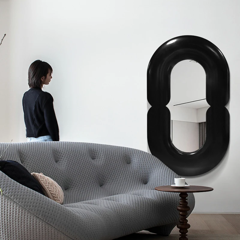 مرآة حائط بيضاوية سوداء معلقة  - مراجعة Home Goods Bathroom Mirrors وسعره