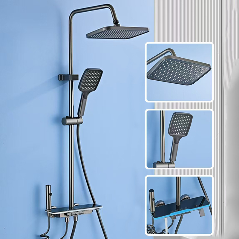 مجموعة رأس الدش كاملة من النحا - مراجعة Home Bathroom Shower وسعره