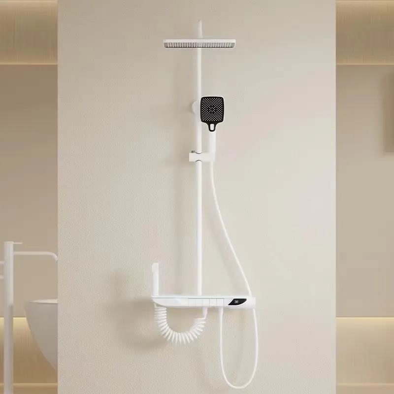طقم دش ذكي رقمي ثرموستاتي من ا - مراجعة Home Bathroom Shower وسعره